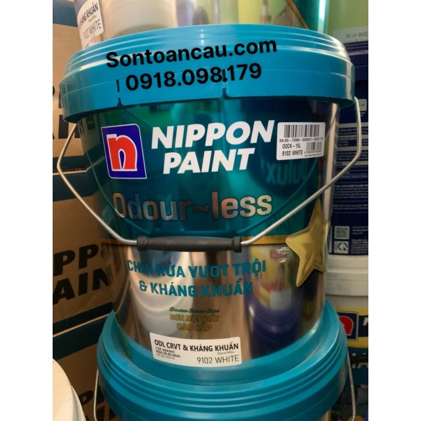 Sơn Nippon Odour-less Chùi Rửa Vượt Trội & Kháng Khuẩn