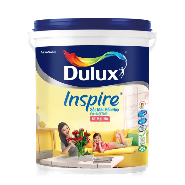 Dulux Inspire Nội Thất Trắng Mờ