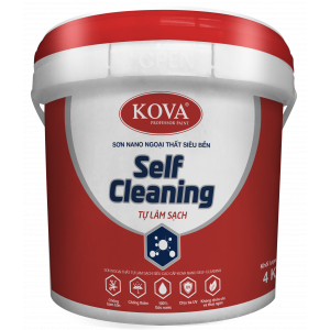 Sơn ngoại thất tự làm sạch siêu cao cấp KOVA NANO Self Cleaning Bề mặt mờ 4kg