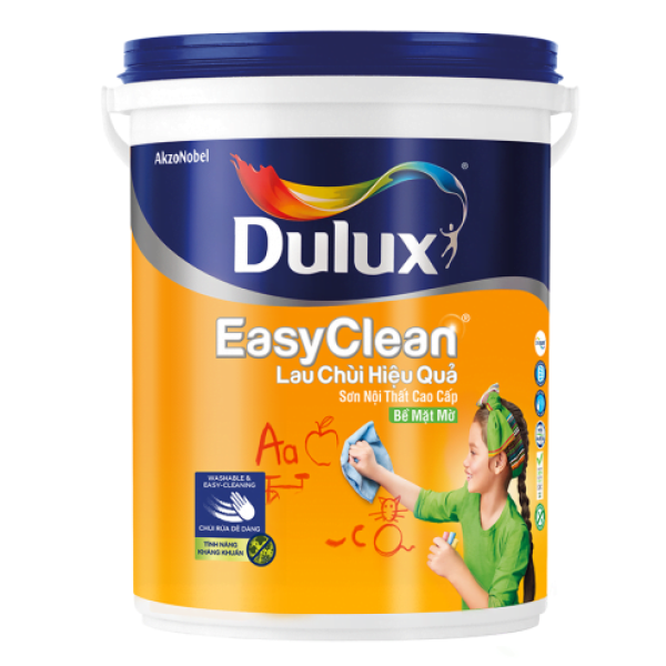 Dulux EasyClean Chống Bám Bẩn Kháng Virus Trắng Bóng