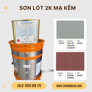 Sơn lót mạ kẽm 2K 17.5L Màu xám