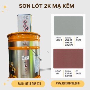 Sơn lót mạ kẽm 2K 17.5L Màu đỏ