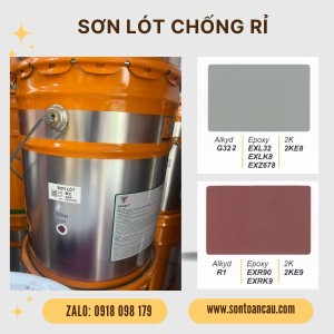 Sơn lót chống rỉ Alkyd 17.5L - Màu đỏ