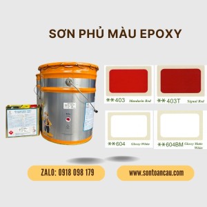 Sơn phủ Epoxy Benzo 17.5L - Màu trắng, đỏ