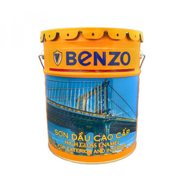 Sơn dầu Alkyd Benzo 17.5L - Màu Cam, Vàng