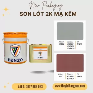 Sơn lót mạ kẽm 2K 17.5L Màu xám