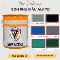 Sơn dầu Alkyd Benzo 17.5L - Màu Xám, Xanh dương