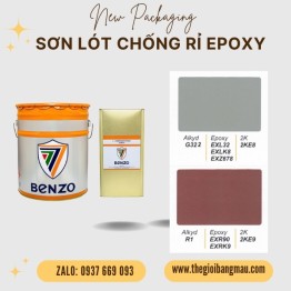 Sơn lót chống rỉ Epoxy Benzo 17.5L - Màu đỏ
